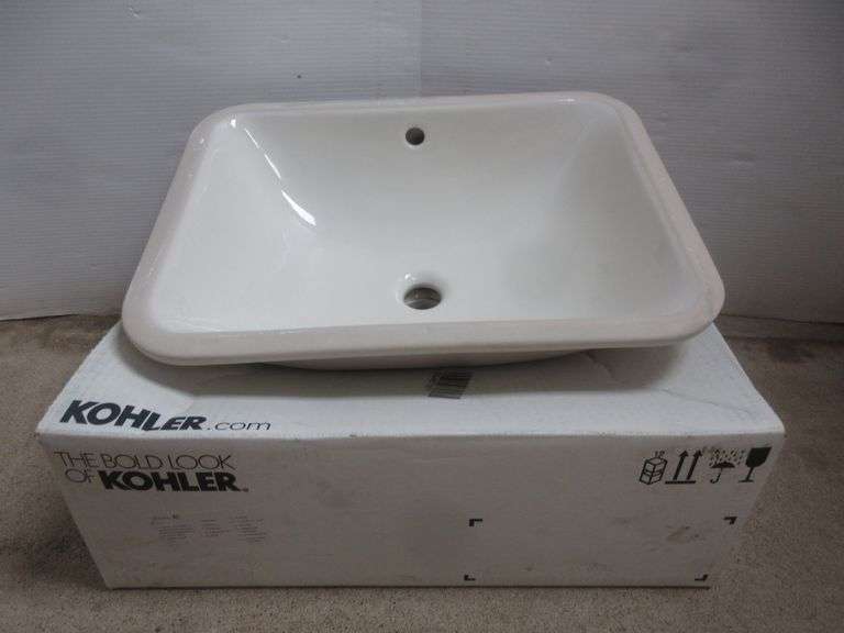 Kohler Caxton Undermount Lavatory/Bath/Bathroom Sink, Biscuit. 20,000