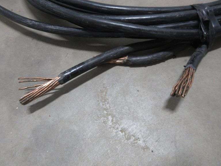 (3) Pieces of 2/0 Copper Wire - Albrecht Auction Service