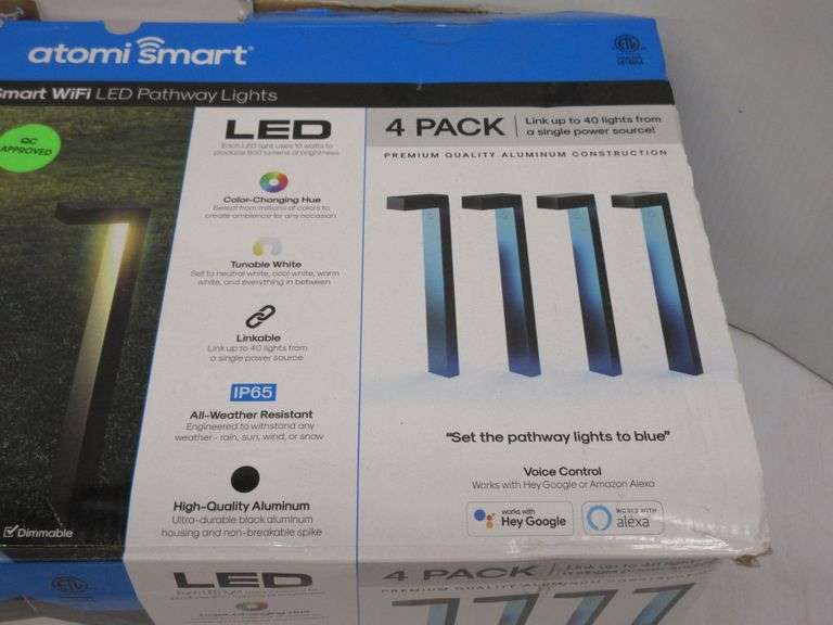 Atomi Smart WiFi LED pathway lights, new Albrecht Auction Service