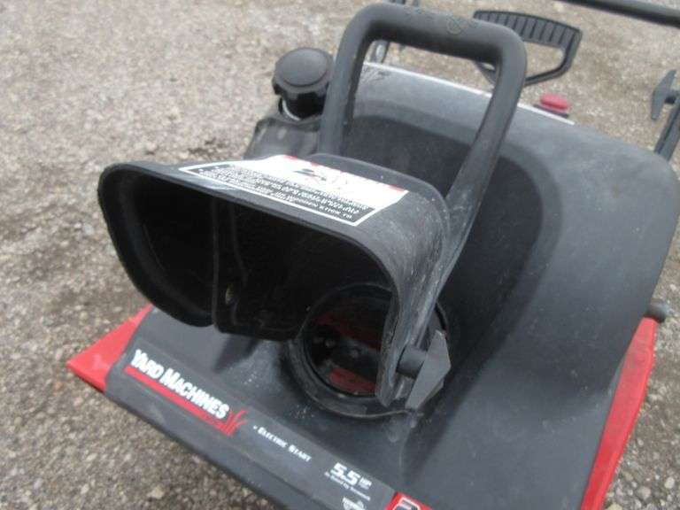 MTD yard machines 5.5 HP 21" snowblower, excellent, runs well