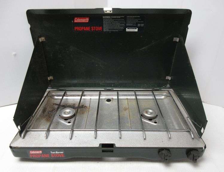 Coleman TwoBurner Propane Stove Albrecht Auction Service