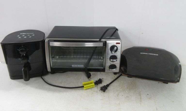 Air fryer, toaster oven, and George Foreman grill, great - Albrecht