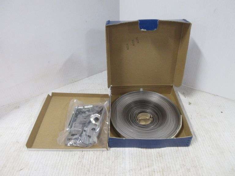 Banding strapping ratchet tool, stainless steel, 1/2" x 100' with cips