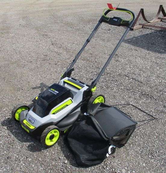 Ryobi 40V mower with battery and charger Albrecht Auction Service