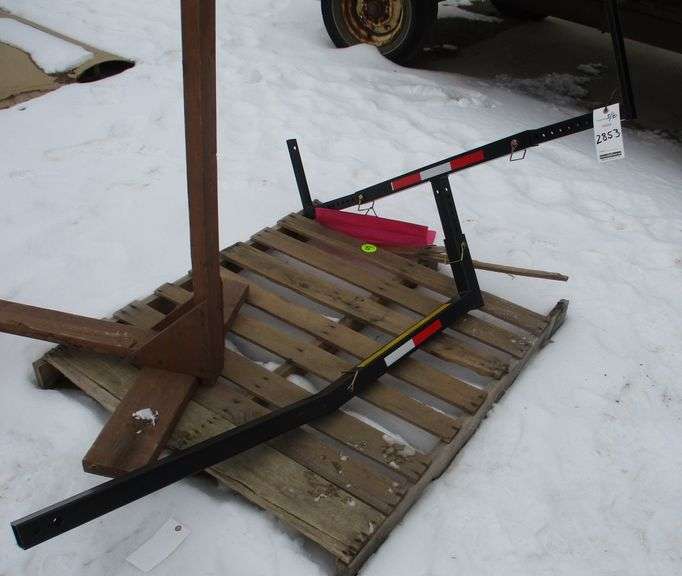 2" Hitch bed extender, hitch mount extension adjustable for lumber