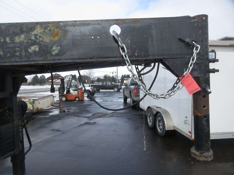 1984 Blair Trailer, VIN 1B9GDFN53E1072183, Gooseneck tandem axle, dual