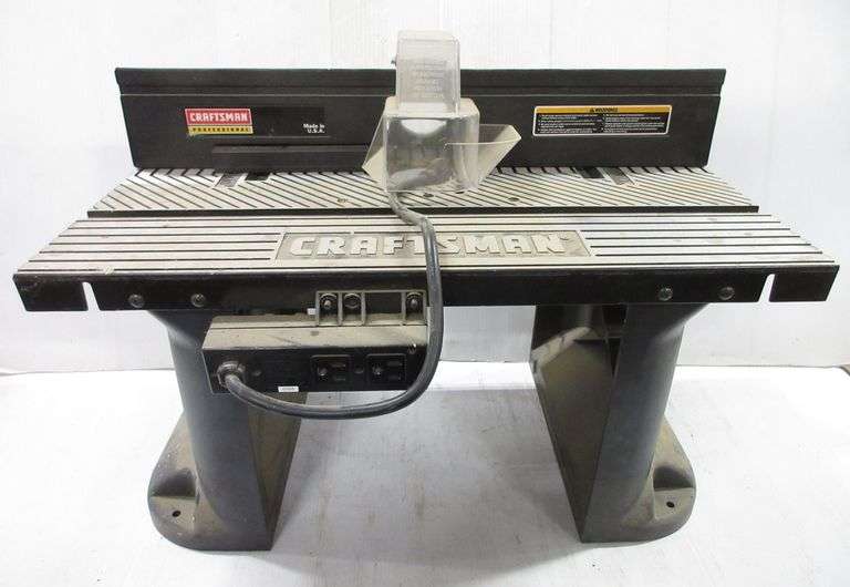 Craftsman benchtop table router, 24"W x 14"W x 13"H Albrecht Auction Service