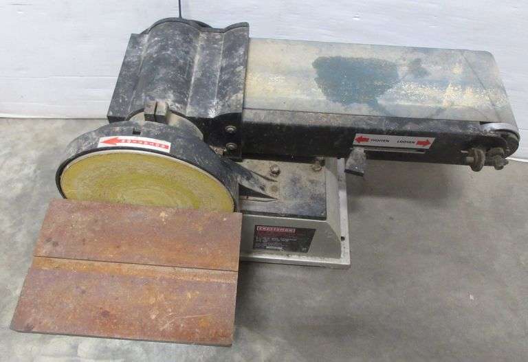 Craftsman benchtop belt and disc sander, 6" x 48" belt, 9" disc, 3/4 HP