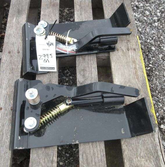 Skid steer quick tach conversion handles for replacement of convert to