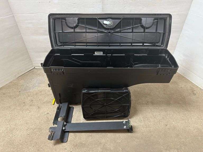 Chevy/GMC swing out toolbox with all mounting hardware, 8"W x 30"D x 15"H Albrecht Auction Service