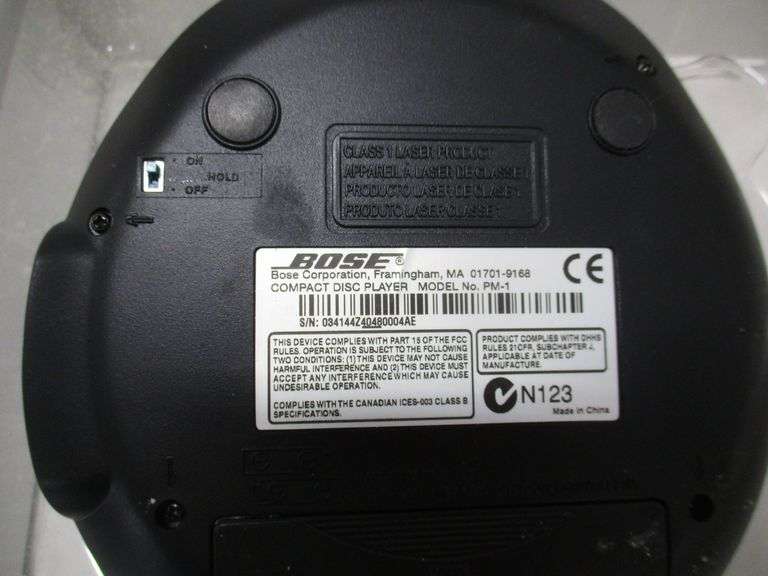 Bose portable CD player, NOS - Albrecht Auction Service