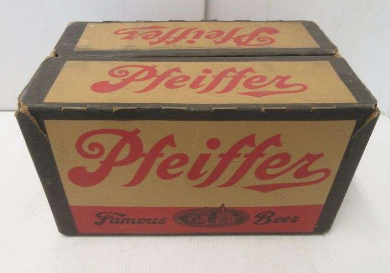 Pfeiffer beer box with insert, 24pack Albrecht Auction Service