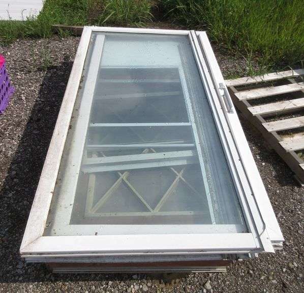 House doors, include 1 Storm door with screen, 1 Steel door with