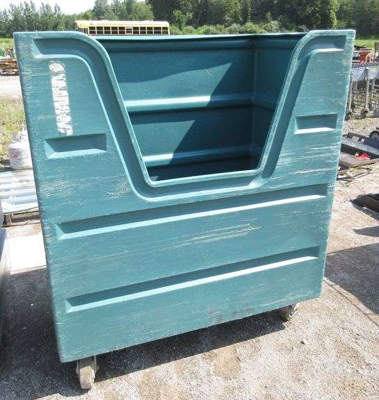 Large commercial laundry bin, 48"W x 28"D x 48"H Albrecht Auction Service