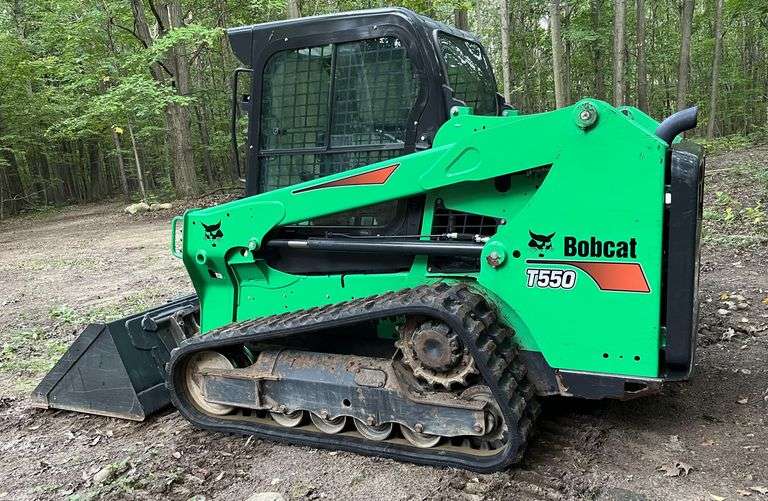 2017 Bobcat T550 Compact Track Loader, (1450 Hours), S/N AJZV17813