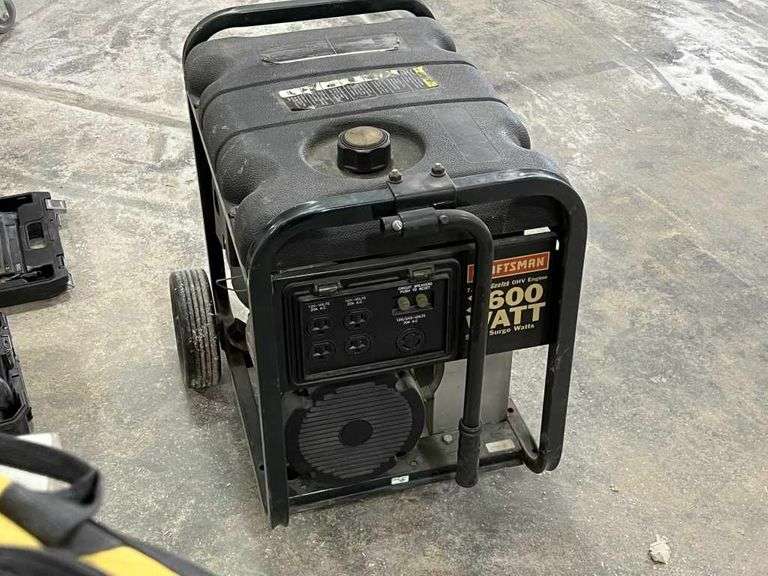 Craftsman 3600 Watt Portable Gas Generator Auctions ASAP