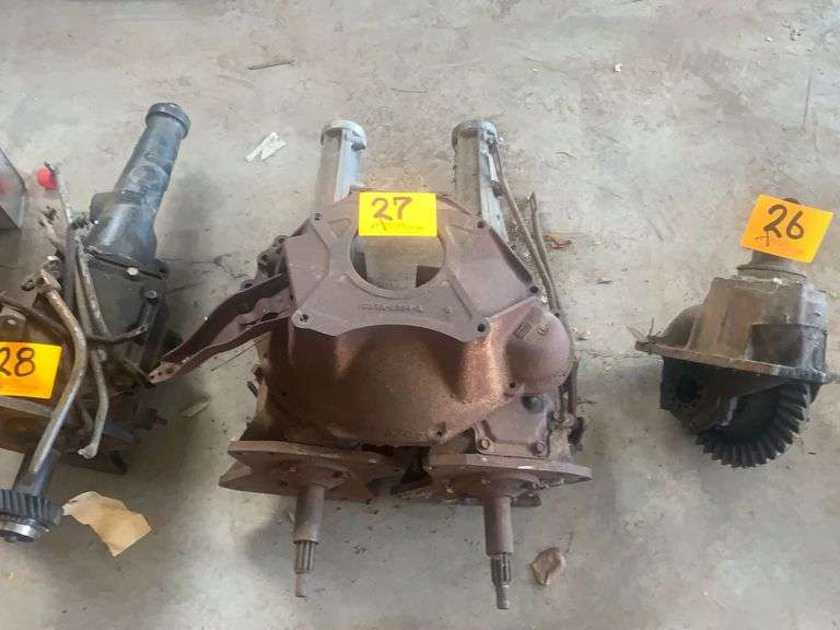 2 Ford 3 Speed Transmissions w/ Bell Housing Assiter Auctioneers