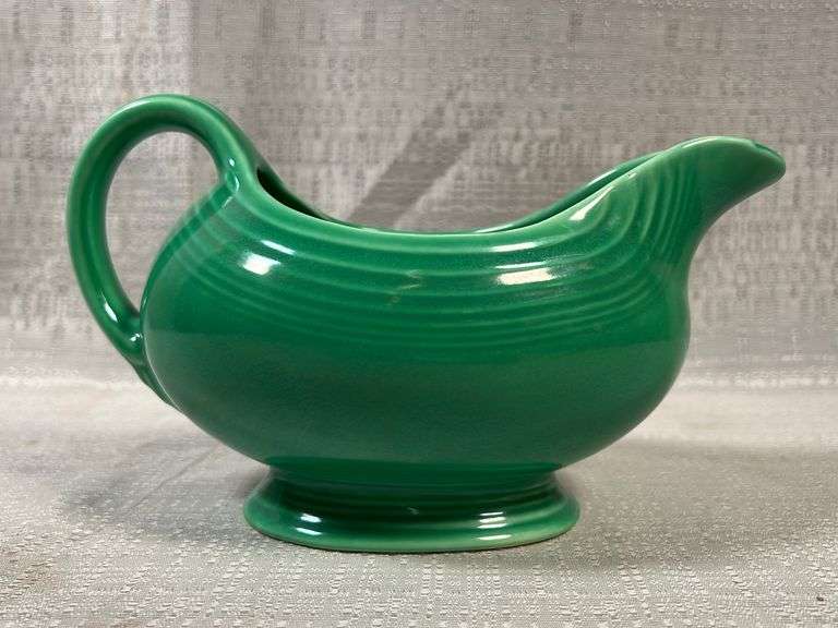 Vintage Fiesta Light Green Gravy Boat Baer Auctioneers Realty, LLC