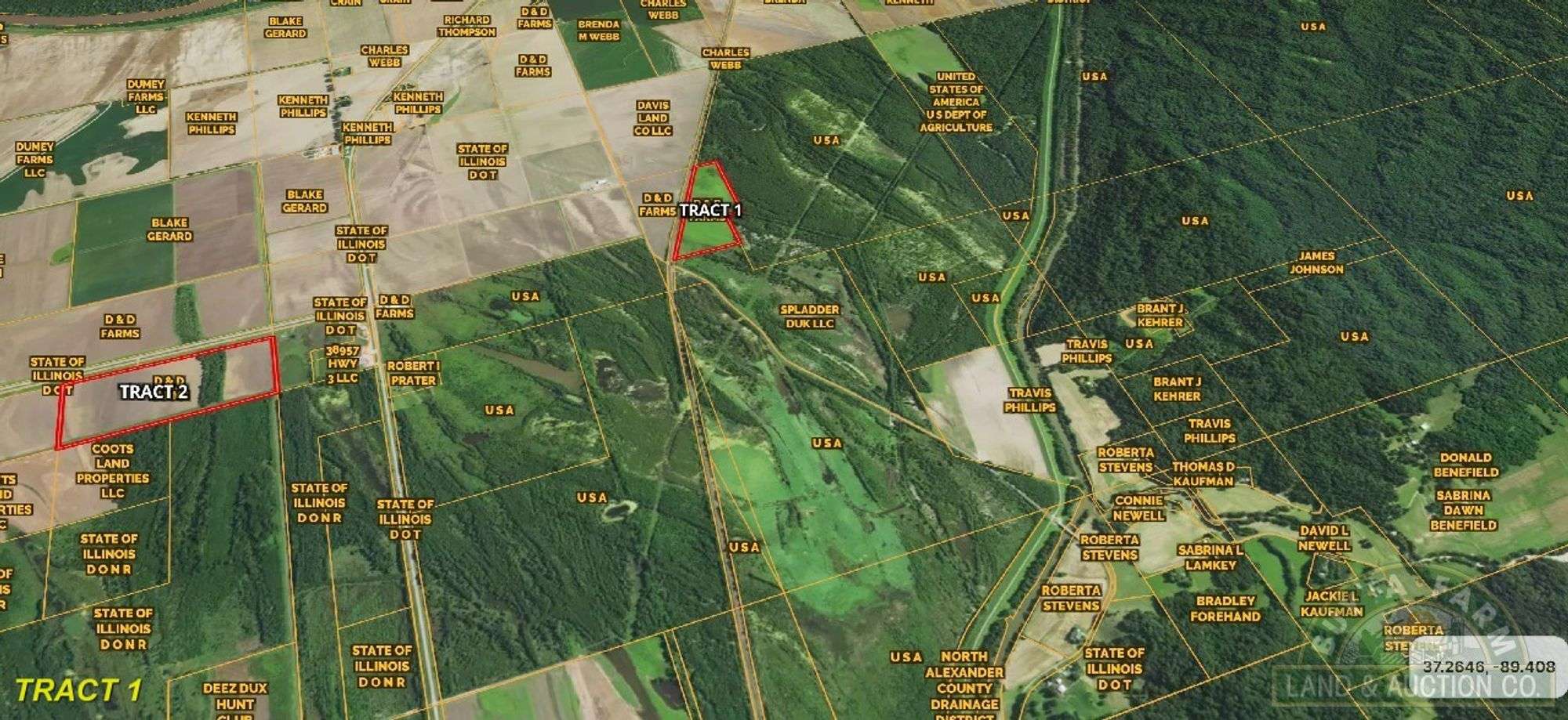 Alexander Co IL 100 Ac / Hunt Property / 2932A