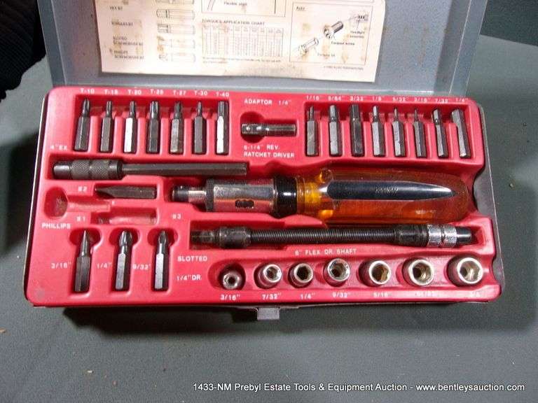 ALLIED REVERSIBLE RATCHET DRIVER SET MISSING PIECES Bentley & Associates, LLC