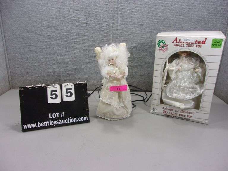 "WALMART" ANIMATED ANGEL TREE TOP TABLE DECORATION, ANGEL TREE TOPPER