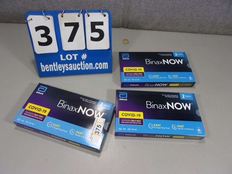 ABBOTT BINAXNOW COVID 19 ANTIGEN SELF TEST (3X MONEY) Bentley