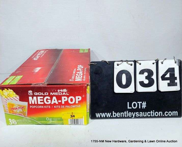 BOX GOLD MEDAL MEGAPOP POPCORN KITS 36 PER BOX Bentley
