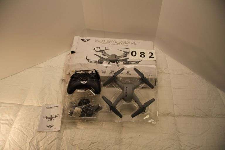 Sky Rider X-31 Shockwave Quadcopter Drone with Wi-Fi Camera - Bentley