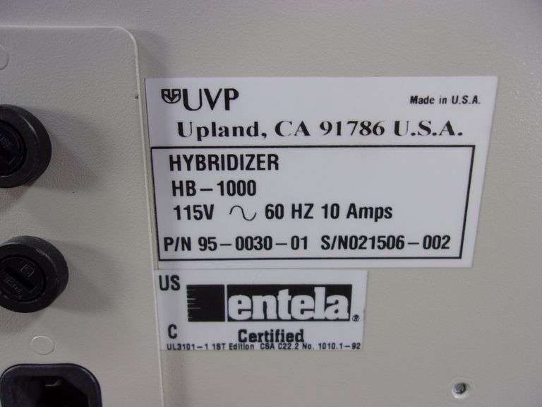 UVP LABORATORY PRODUCTS HB1000 HYBRIDIZER , S/N 021506002 (FIRE LABEL