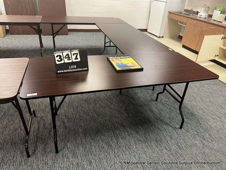 WOOD/METAL FOLDING TABLE Bentley & Associates, LLC