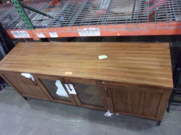 ALIX 72" MULTIUSE MEDIA CONSOLE LIGHT BROWN, 72" X 20" X 28