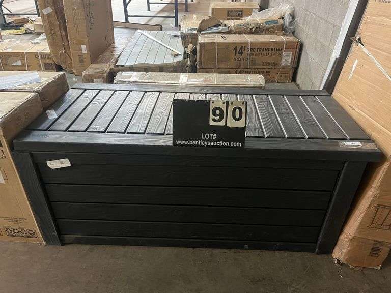 KETER OUTDOOR DECK BOX BLACK, USED, AS IS Bentley & Associates, LLC