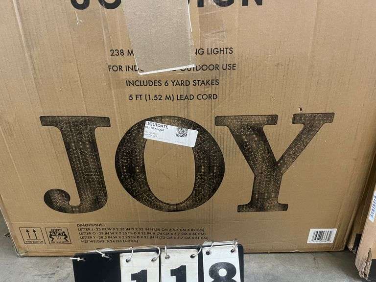 MEMBER'S MARK PRELIT JOY SIGN, USED, AS IS Bentley & Associates, LLC