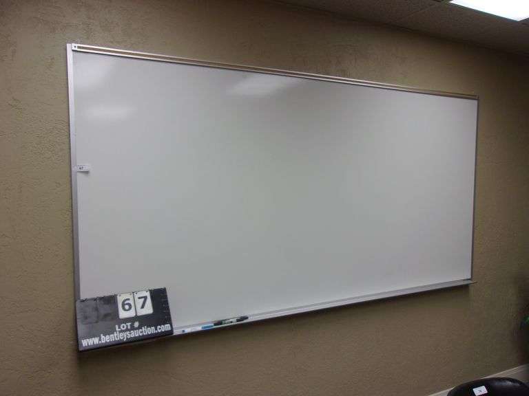 LARGE WALL HANGING WHITE BOARD W/ MARKERS Bentley & Associates, LLC
