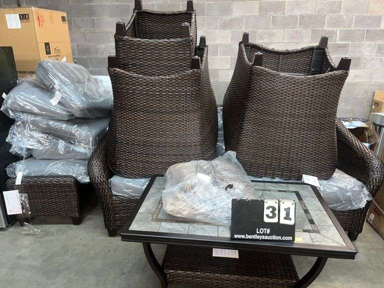 SUNBRELLA WICKER PATIO SET Bentley & Associates, LLC