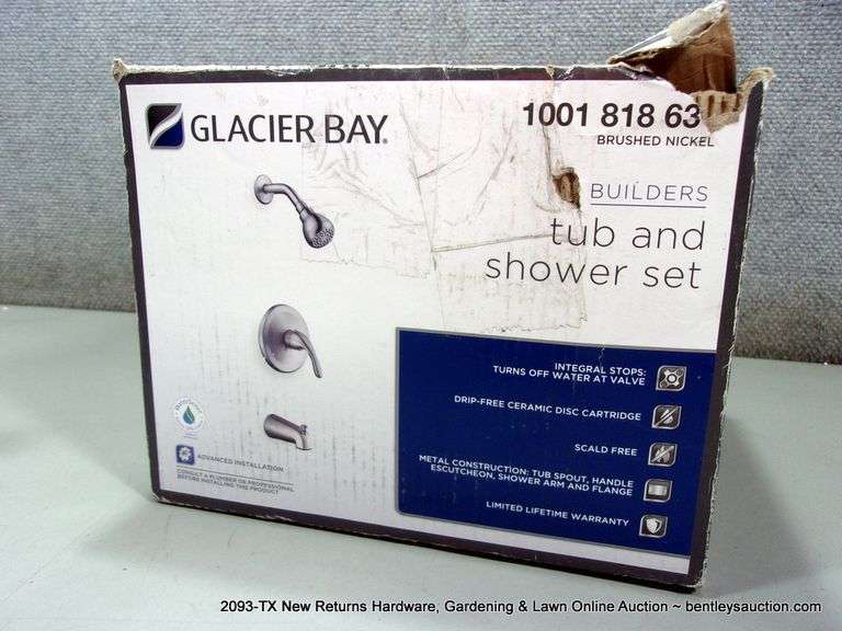 GLACIER BAY TUB AND SHOWER SET MODEL 1001818631 Bentley & Associates