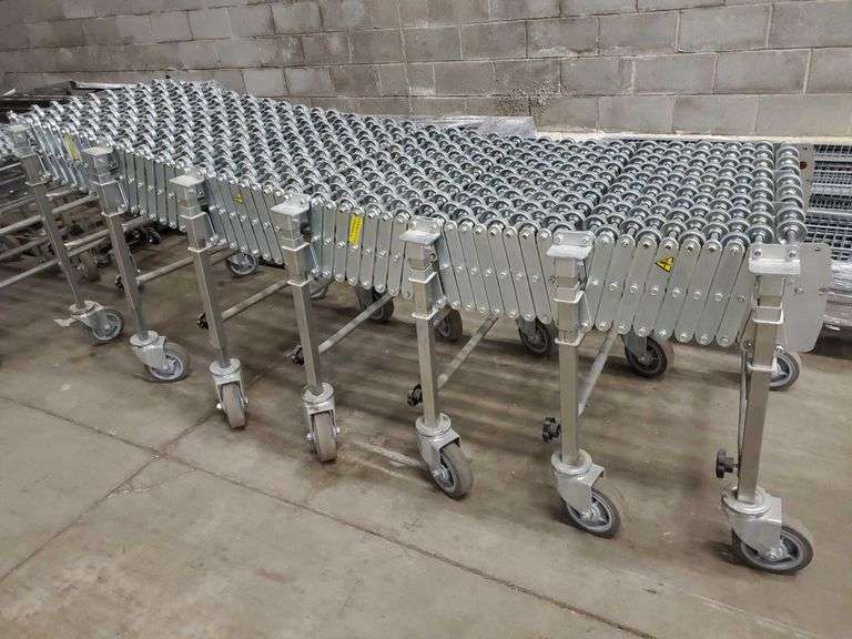 Fmh Conveyor nestaflex 376 adjustable height expandable roller system
