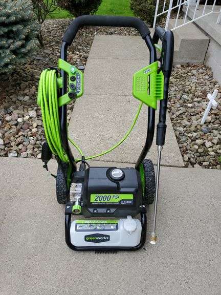 Greenworks 2000psi electric pressure washer, model GPW2000-1 with