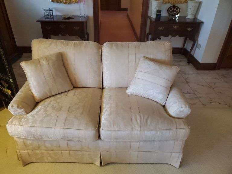 LT Designs Century Furniture Company striped sofa(80") and loveseat(54