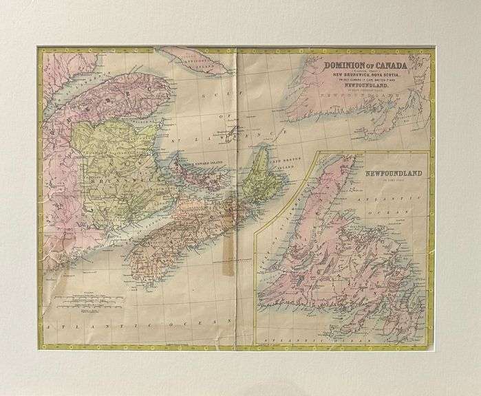 'Dominion of Canada New Brunswick, Nova Scotia, PEI, Newfoundland' by