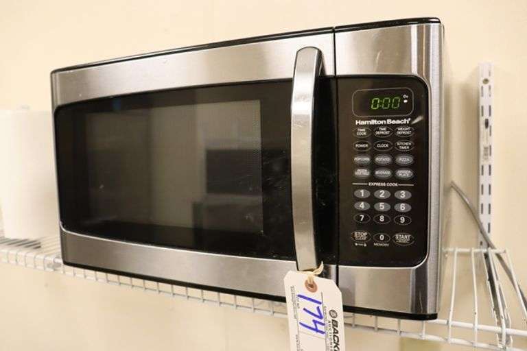 Hamilton Beach stainless microwave - Backes Commercial Auctioneers