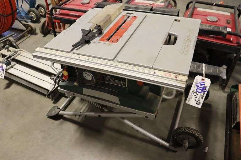 Masterforce 240-0034 heavy duty 10" jobsite table saw with portable