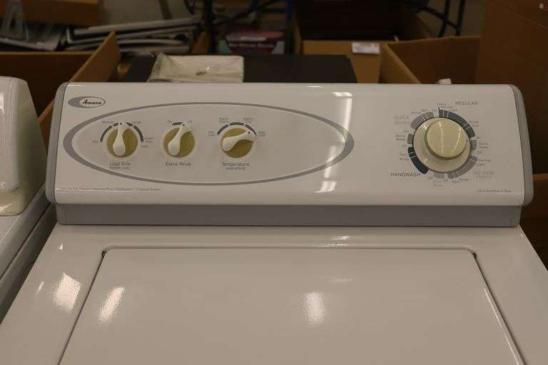 Amana washing machine - AS IS - parts unit - Backes Commercial Auctioneers