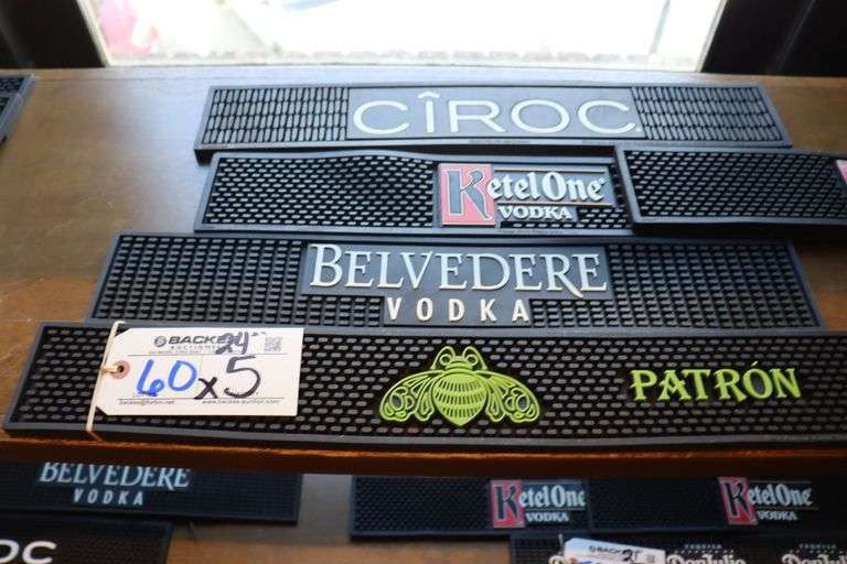 Times 5 24" Ketel One, Don Julio, & Cîroc bar mats Backes