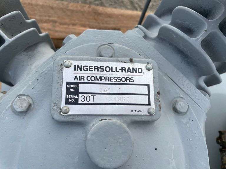 Ingersol Rand Air Compressor Booker Auction Company