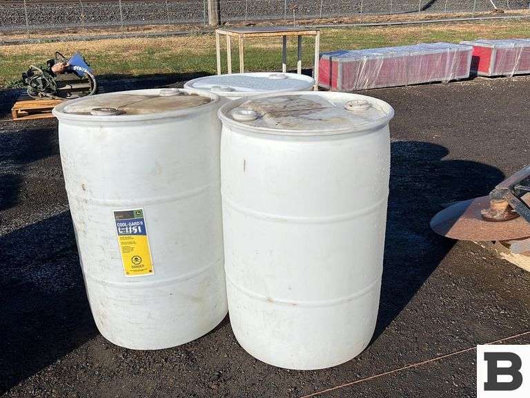 50 Gallon Plastic Drums Booker Auction Company
