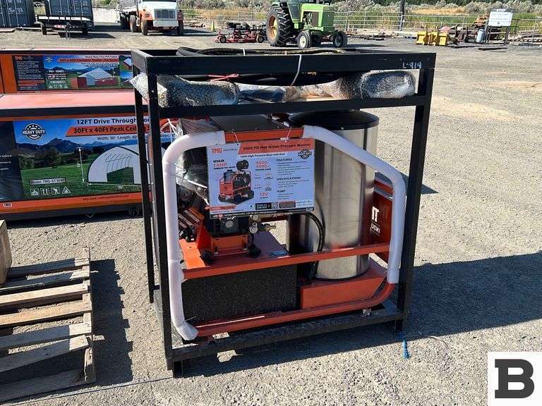 TMG Industrial HW41R Hot Water Pressure Washer Booker Auction Company