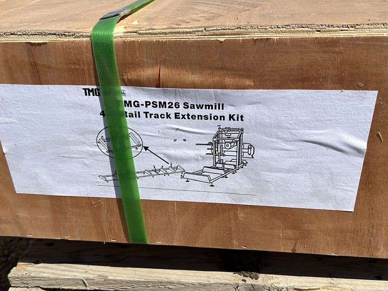 TMG Industrial PSM26 Sawmill Rail Track Extension Kit Booker Auction