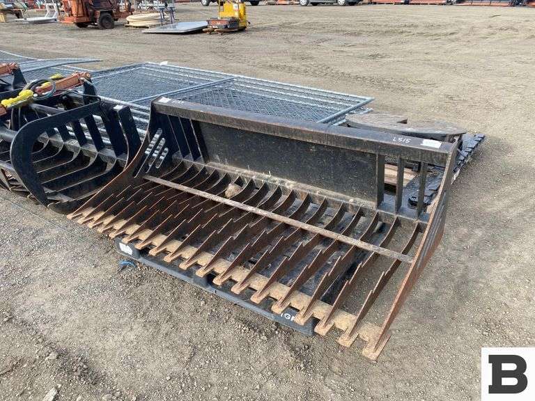 Skid Steer Skeleton Rock Bucket Booker Auction Company