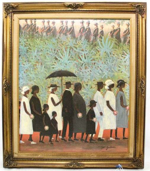 "Funeral Procession" by Ida Jackson Gallery Print 30 x 26 Bunting